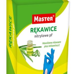 RĘKAWICE NITRYLOWE MASTER ALOES ROZMIAR L OP. 10 SZT