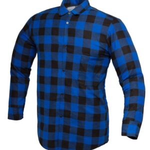 KOSZULA FLANELOWA NIEBIESKA, POLSKA ROZMIAR S