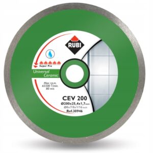 TARCZA DIAMENTOWA DO PŁYTEK ŚCIENNYCH, OBRZEŻE CIĄGŁE - CEV