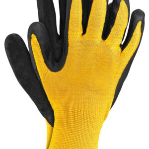 RĘKAWICE POLIESTROWE POWLEKANE RTELA ŻÓŁTE 9, PP003