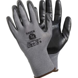 RĘKAWICE MONTERSKIE POLIESTER + NITRYL RAVEN, ROZMIAR 9