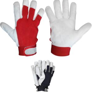 RĘKAWICE SKÓRA KOZIA, RZEP, SAFETICULT PRO, TECHNIK R.7