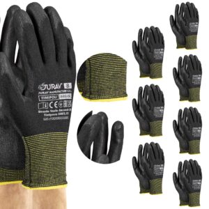 Rękawice Robocze Czarne J-TIMIPOLI_BB8-M - 12 Par