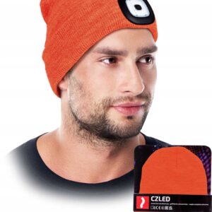 Czapka Zimowa LED Z Wymienną Latarką REIS CZLED_P